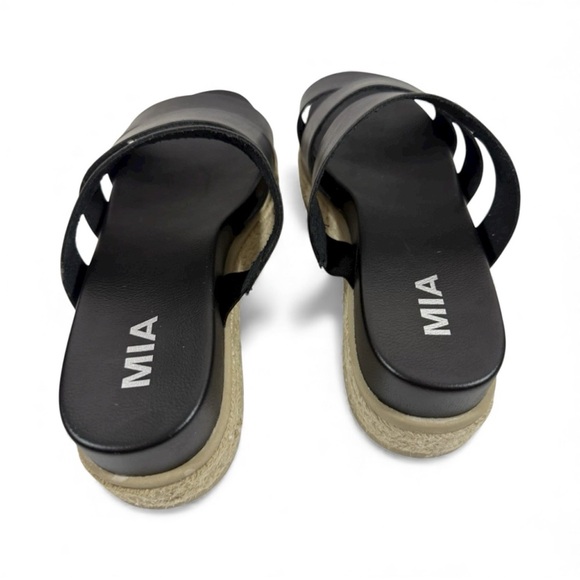 Mia Women’s ~ Sz 9 ~ Black ~ Slip on ~ Platform Sandals ~ - Picture 12 of 12